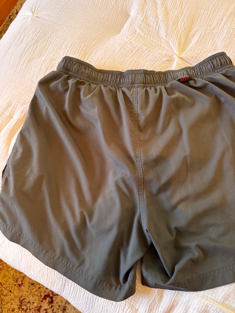 SAXX Men's Performance Kinetic Run Athletic Shorts - Charcoal large 5” inseam